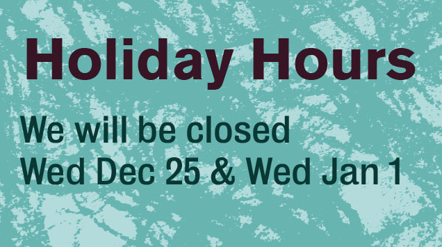 Creative Alliance | holiday hours