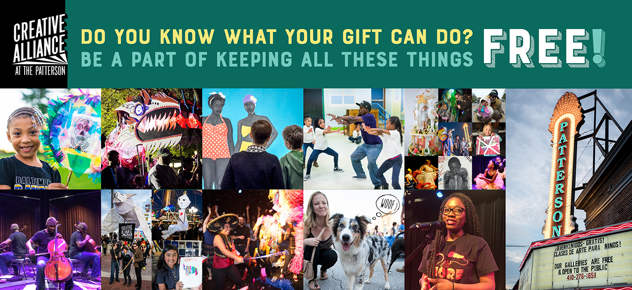 Creative Alliance | Do you know what your gift can do