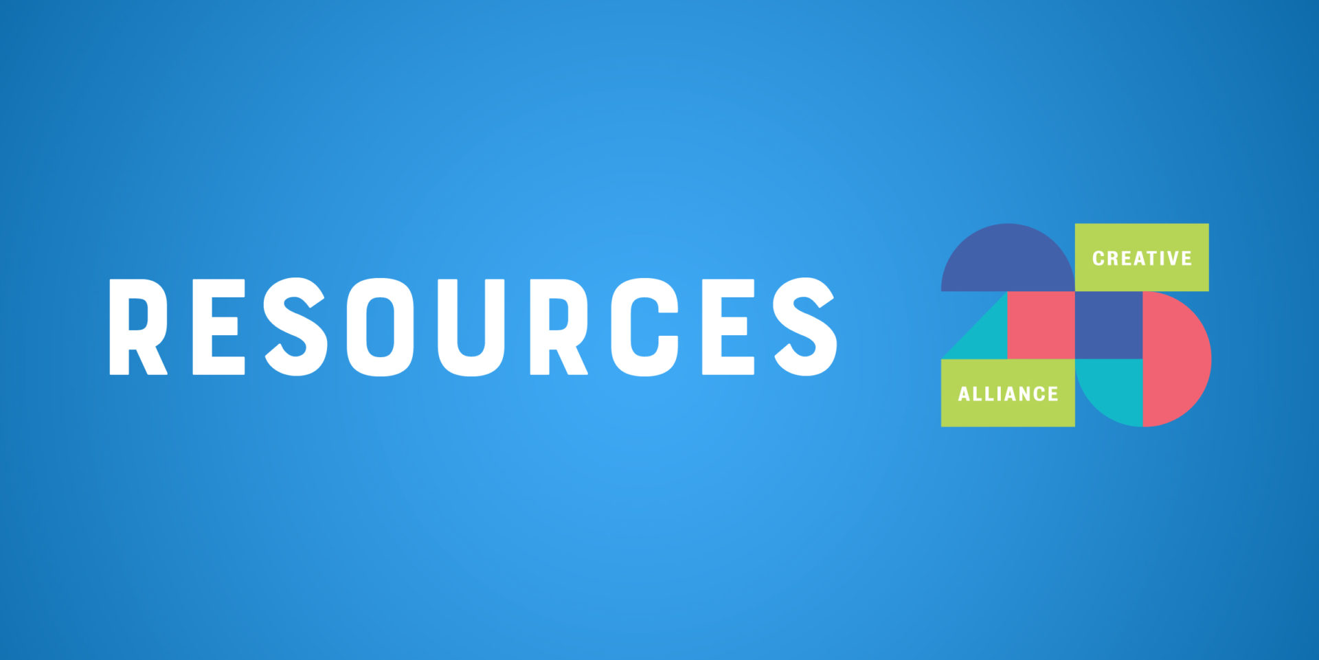 Creative Alliance | Resources Header