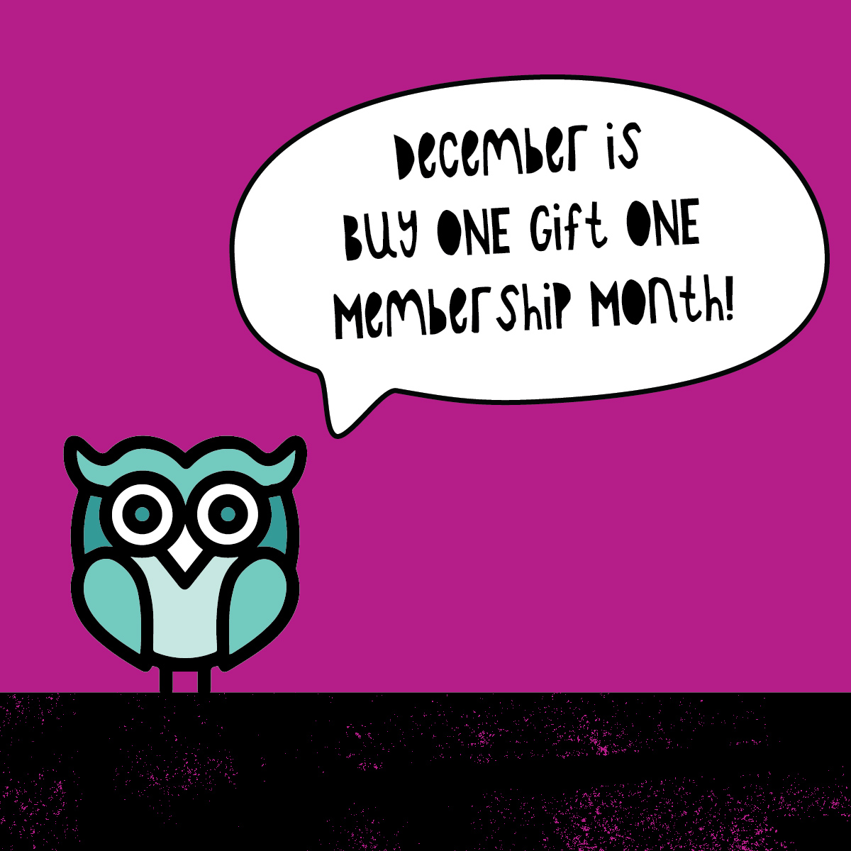 Buy One Gift One Memberships Cute Owl
