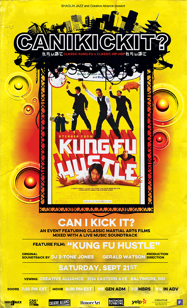 Poster of King Fu Hustle for Can I Kick it event