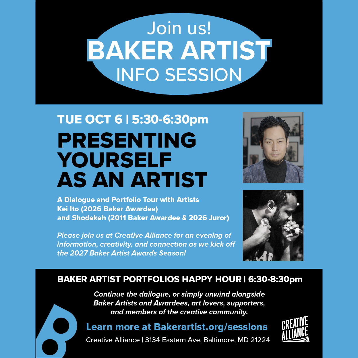 Baker Artist Info Session